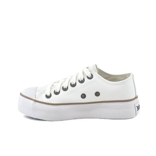 Zapatilla John Foos Mujer All Night Plataform Blanco