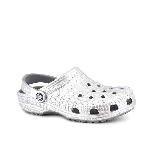 Sandalia Crocs Classic Metallic Crocskin Clog