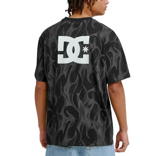 Remera Dc Shoes Liquid Fuego Heritage Negro