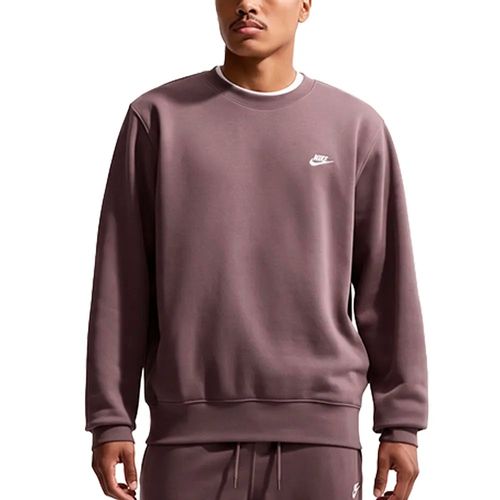 Buzo Nike Club Fleece Crew Marrón