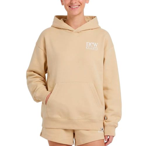 Buzo New Balance Reimagined Fleece Long Crudo