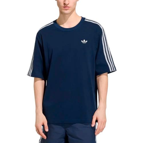 Remera Adidas Originals Adicolor 3 Tiras Azul