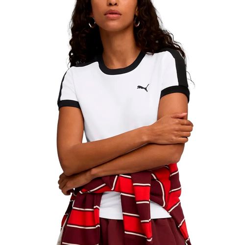 Remera Puma Always On Slim Blanca