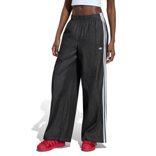 Pantalon Adidas Wide Leg Negro Mujer