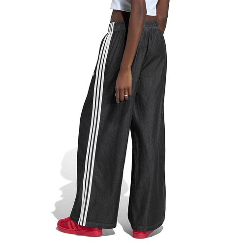 Pantalon Adidas Wide Leg Negro Mujer