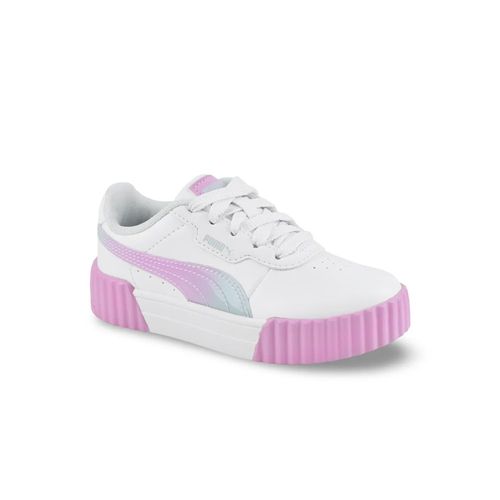 Zapatilla Puma Carina 3.0 Faded Glow Ps Blanca