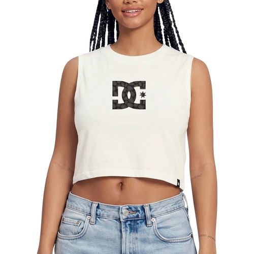 Musculosa DC Shoes Star Print Tank Natural