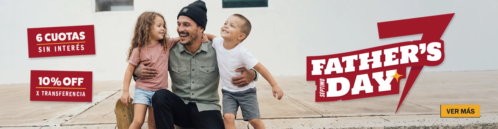 Día del Padre en Septimo Store. Encontrá el regalo ideal con 6 cuotas sin interés y 10% OFF por transferencia.